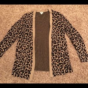 Leopard Print J.Crew Cardigan